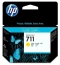 Картридж HP CZ132A №711  желтый для HP DesignJet T120, T52, оригинальный 