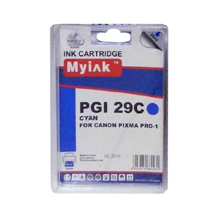 Картридж для CANON PGI-29C PIXMA PRO-1 голубой MyInk