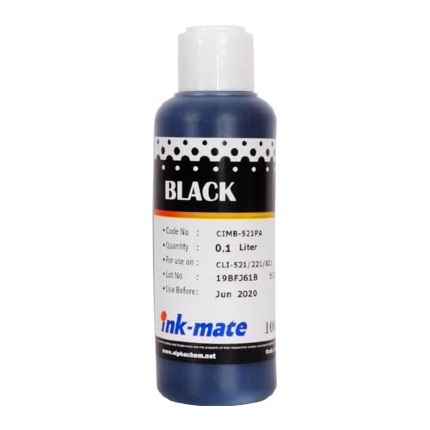 Чернила для CANON CLI-521Bk (100мл, black, Dye ) CIM-521PB Ink-Mate