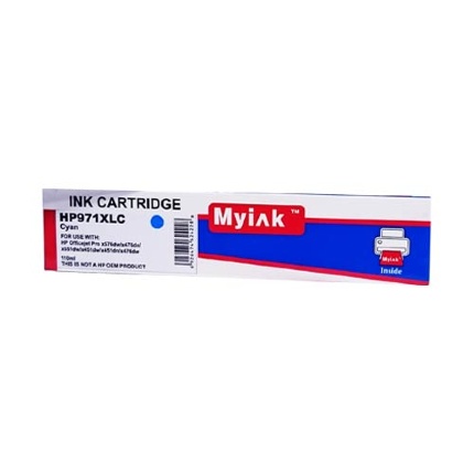 Картридж для (971XL) HP OfficeJet Pro X451/476/551/576 CN626AE син (110ml, Pigment) MyInk
