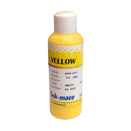 Чернила для EPSON (T144) (100мл, yellow, Pigment) EIMB-144PY Ink-Mate