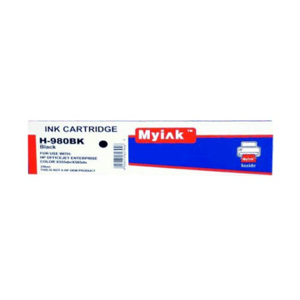 Картридж для (980) HP OfficeJet Enterprise X555/585 (D8J10A) ч (256ml, Pigment) MyInk
