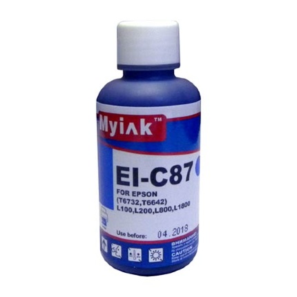 Чернила для EPSON (T6732) L100/L200/ L655/ L800/ L1800 (100мл, cyan) EI-C87 Gloria™ MyInk