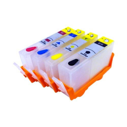 Набор картриджей ПЗК (T0551-T0554) для Epson Stylus Photo R240  4шт Re-551-554 auto IST