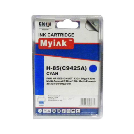 Картридж для ( 85) HP DesignJet 30/130/130nr C9425A син MyInk